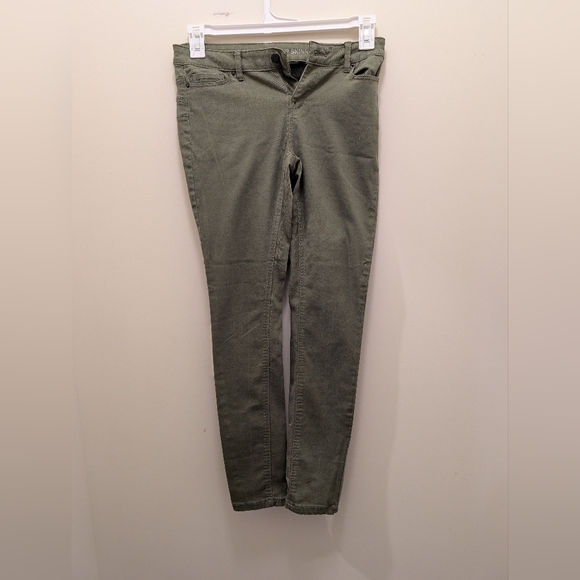 Joe Boxer Push Up Skinny Green Olive Jeggings Size 3 Juniors - Picture 2 of 5